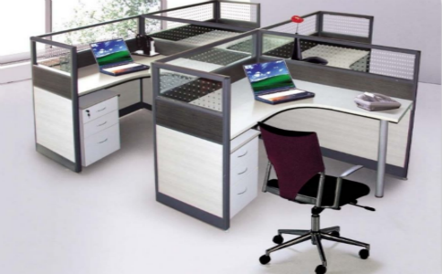 屏风卡位办公桌 屏风卡位办公桌